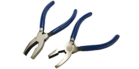 Pince à gruger le verre - Empruntez aussi la plaque à tailler le verre et le coupe-verre à l'huile Pince à gruger le verre - Empruntez aussi la plaque à tailler le verre et le coupe-verre à l'huile