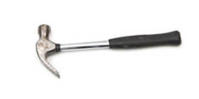 Marteau et maillet - La courbure de la panne a une incidence sur la facilité avec laquelle on peut arrcher un clou. La panne droite (la moins courbée) est faite pour les clous difficiles à rejoindre (dans les coins). Si vous avez beaucoup de clous à arracher, utilisez plutôt le vrai arrache-clou. Marteau et maillet - La courbure de la panne a une incidence sur la facilité avec laquelle on peut arrcher un clou. La panne droite (la moins courbée) est faite pour les clous difficiles à rejoindre (dans les coins). Si vous avez beaucoup de clous à arracher, utilisez plutôt le vrai arrache-clou.